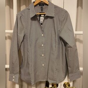 Jones New York striped button down NWT